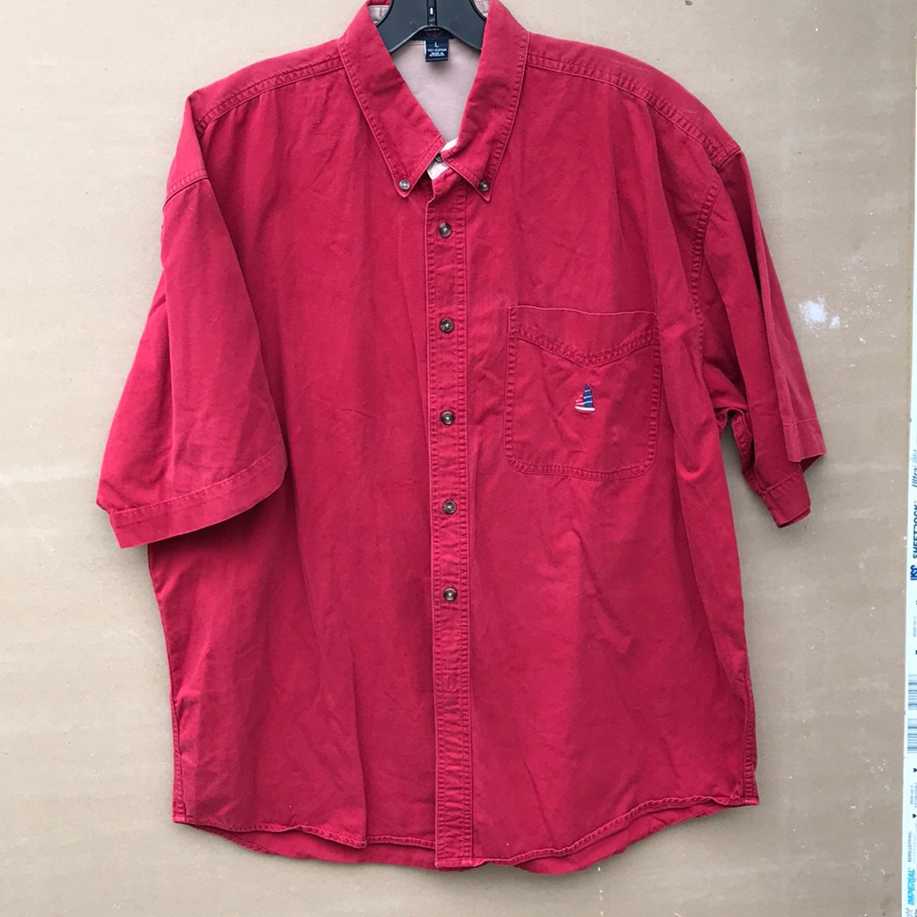 Vintage 80’s Keeled Bay Sailing Shirt Sz L